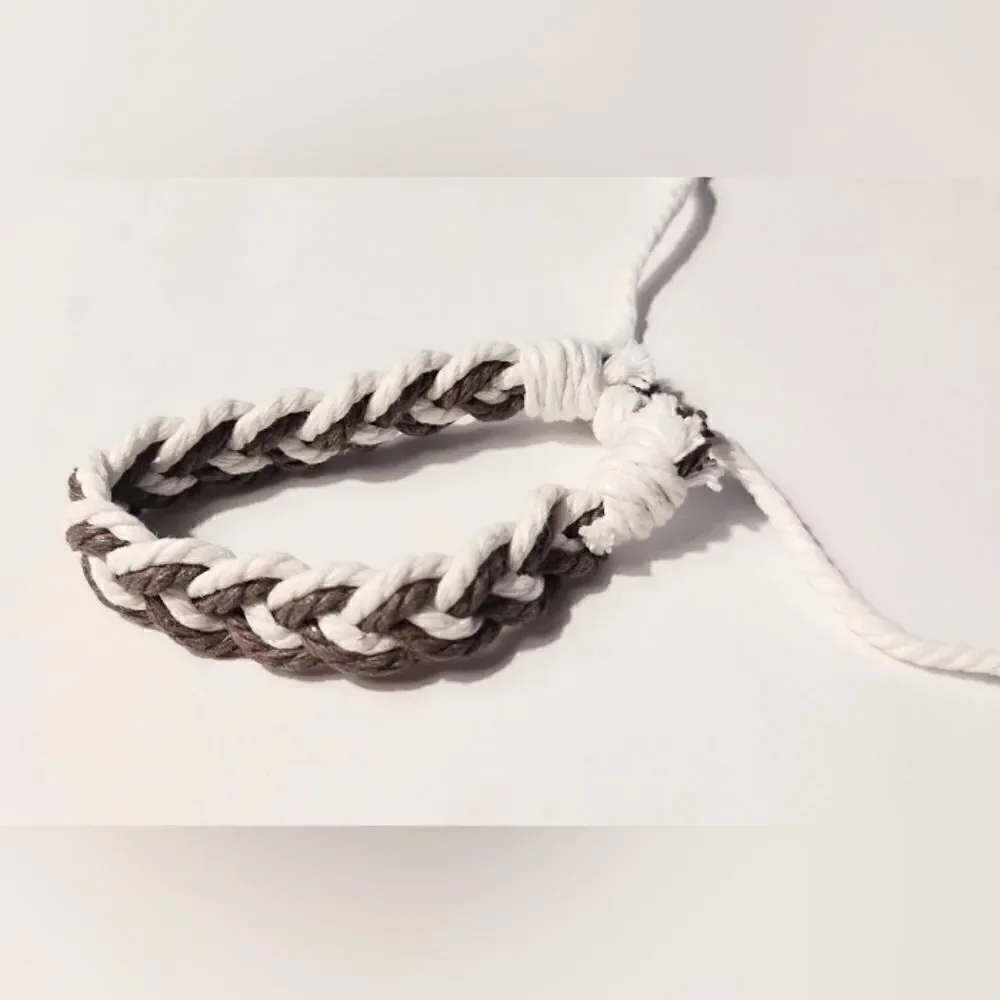 ‎Braided bracelet men's brown new d27